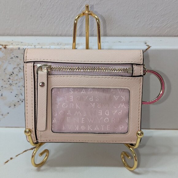 Kate Spade peach mini wallet and key ring. EUC - Picture 4 of 4